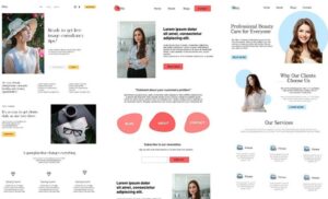 landing page for image consultant
